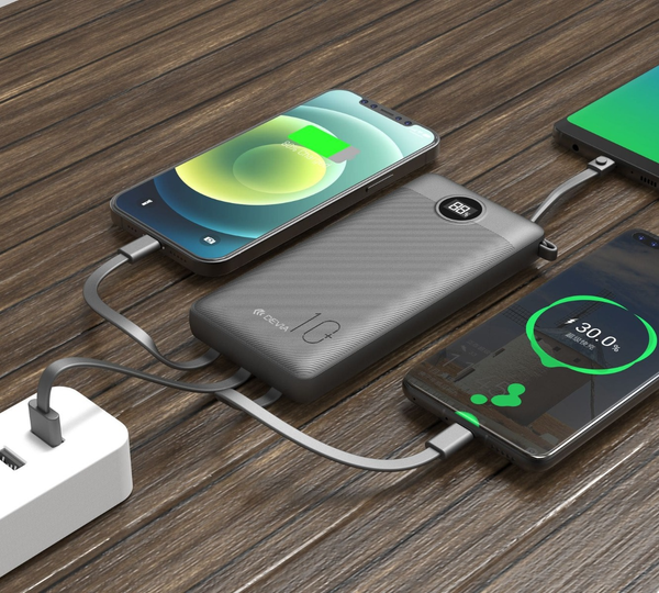 Pin Sạc Dự Phòng Devia 10.000mAh EP113 Extreme Speed Series 22.5W kèm 4 cáp sạc