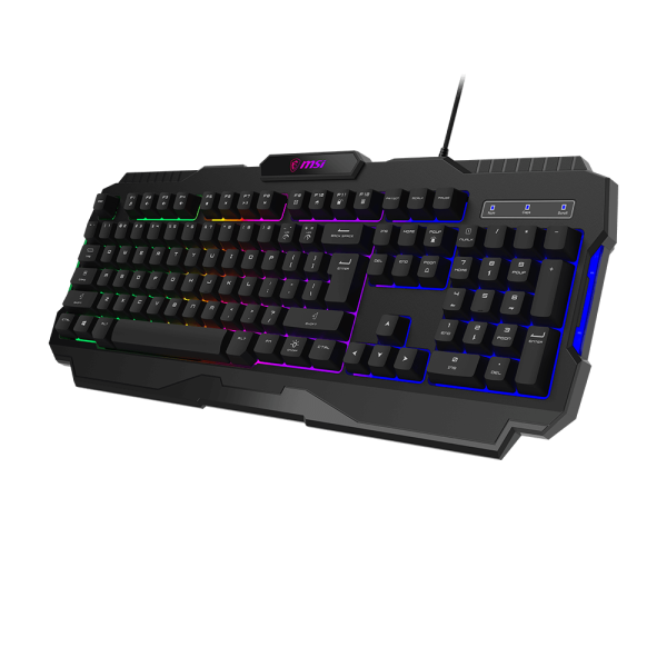 Bàn phím cơ gaming MSI FORGE GK100 fullsize màu đen