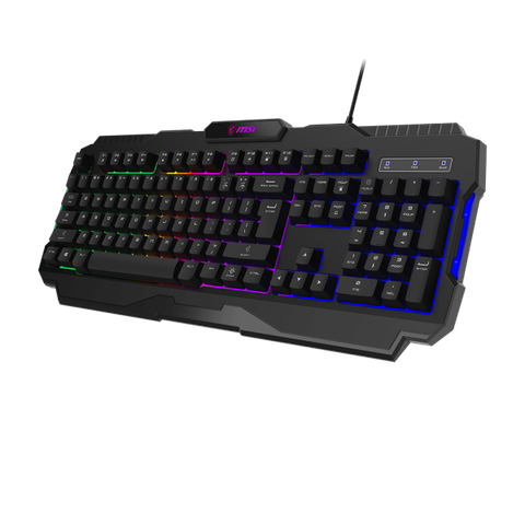 Bàn phím cơ gaming MSI FORGE GK100 fullsize màu đen