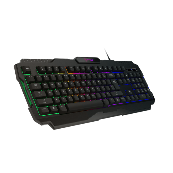 Bàn phím cơ gaming MSI FORGE GK100 fullsize màu đen