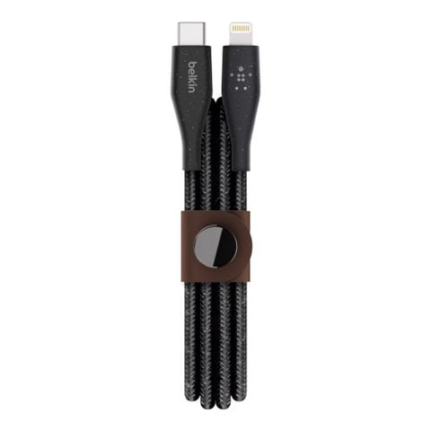 Cáp BoostCharge USB-C to Lightning 30W 1.2M siêu bền với DuraTek™ kèm dây da