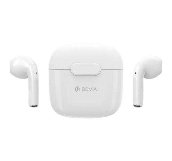 Tai nghe không dây Bluetooth TWS Devia Kintone K1 thời gian nghe 17H, chống ồn môi trường ENC, thiết kế đeo lâu thoải mái