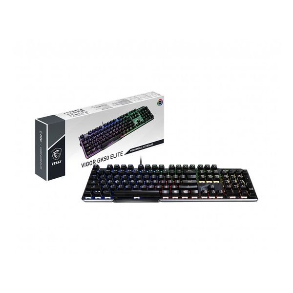 Bàn phím cơ gaming MSI Vigor GK50 Elite Kailh Box White Switch 80 triệu lần nhấn - Full Anti Ghosting - RGB Mystic Light