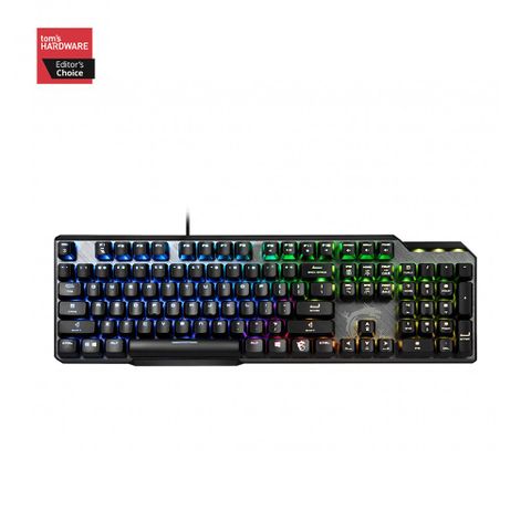 Bàn phím cơ gaming MSI Vigor GK50 Elite Kailh Blue Switch, Màu Đen - Anti Ghosting full bàn phím - RGB Mystic Light