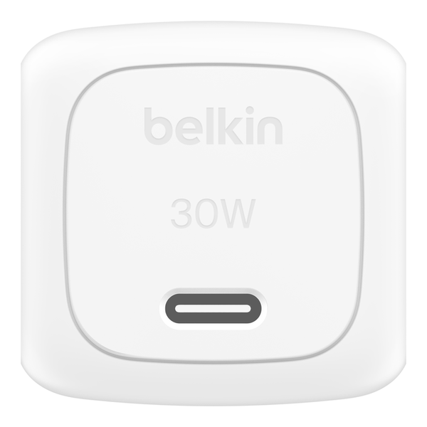 Củ sạc nhanh 30W Belkin USB-C PD PPS Cubic Wall Charger màu trắng