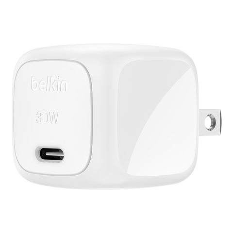Củ sạc nhanh 30W Belkin USB-C PD PPS Cubic Wall Charger màu trắng