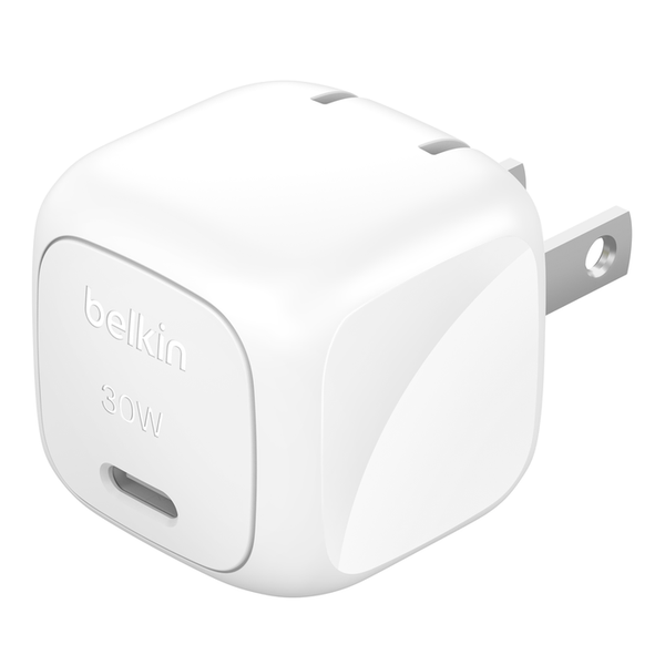 Củ sạc nhanh 30W Belkin USB-C PD PPS Cubic Wall Charger màu trắng