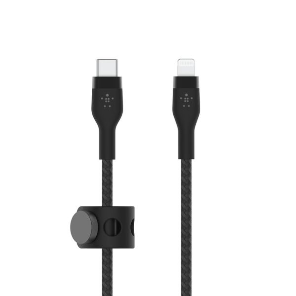 Cáp sạc USB Type C - Lightning BOOSTCHARGE PRO Flex Belkin vỏ silicone bọc dù 60W CAA011