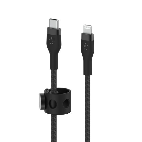 Cáp sạc USB Type C - Lightning BOOSTCHARGE PRO Flex Belkin vỏ silicone bọc dù 60W CAA011