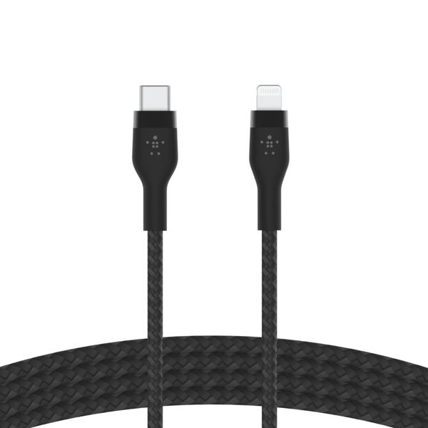 Cáp sạc USB Type C - Lightning BOOSTCHARGE PRO Flex Belkin vỏ silicone bọc dù 60W CAA011