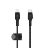  Cáp BoostCharge PRO Flex USB-C to USB-C vỏ silicon bọc dù kèm nút nam châm 