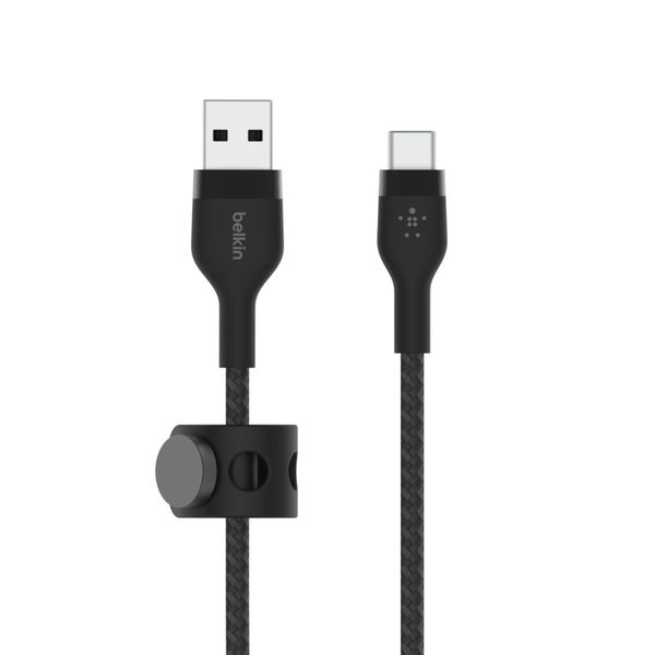 Cáp sạc USB Type C BOOST↑CHARGE™ PRO Flex Belkin vỏ silicon bọc dù 60W 1m (tương thích iPhone 15)