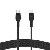  Cáp BoostCharge PRO Flex USB-C to USB-C vỏ silicon bọc dù kèm nút nam châm 