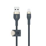  Cáp BoostCharge™ PRO Flex USB-C to Lightning vỏ silicon bọc dù kèm nút nam châm 