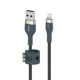  Cáp BoostCharge™ PRO Flex USB-C to Lightning vỏ silicon bọc dù kèm nút nam châm 