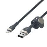  Cáp BoostCharge™ PRO Flex USB-C to Lightning vỏ silicon bọc dù kèm nút nam châm 