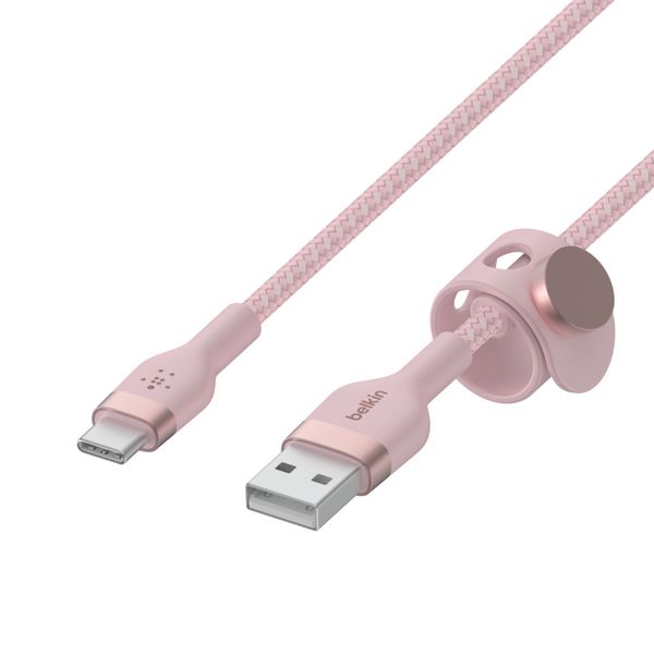 Cáp sạc USB Type C BOOST↑CHARGE™ PRO Flex Belkin vỏ silicon bọc dù 60W 1m (tương thích iPhone 15)