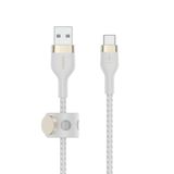  Cáp BoostCharge™ PRO Flex USB-A to USB-C vỏ silicon bọc dù kèm nút nam châm 