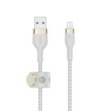  Cáp BoostCharge™ PRO Flex USB-C to Lightning vỏ silicon bọc dù kèm nút nam châm 