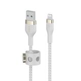  Cáp BoostCharge™ PRO Flex USB-C to Lightning vỏ silicon bọc dù kèm nút nam châm 