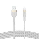  Cáp BoostCharge™ PRO Flex USB-C to Lightning vỏ silicon bọc dù kèm nút nam châm 