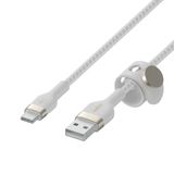  Cáp BoostCharge™ PRO Flex USB-A to USB-C vỏ silicon bọc dù kèm nút nam châm 