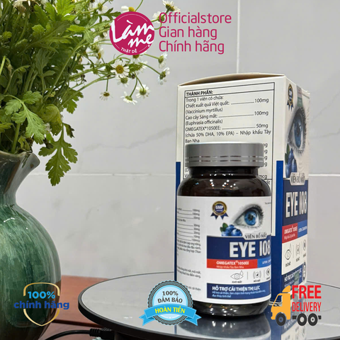 Viên Uống Bổ Mắt EYE 108 Giảm Cảm Giác Mỏi Mắt Khô Mắt  Hộp 60 Viên