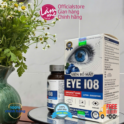 Viên Uống Bổ Mắt EYE 108 Giảm Cảm Giác Mỏi Mắt Khô Mắt  Hộp 60 Viên