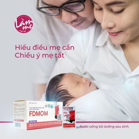 Nước uống bổ dưỡng sau sinh FDMOM, nước bổ sau sinh bồi bổ cơ thể, hoạt huyết, giảm huyết ứ sau sinh hộp 10 gói