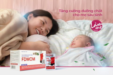 Nước uống bổ dưỡng sau sinh FDMOM, nước bổ sau sinh bồi bổ cơ thể, hoạt huyết, giảm huyết ứ sau sinh hộp 10 gói