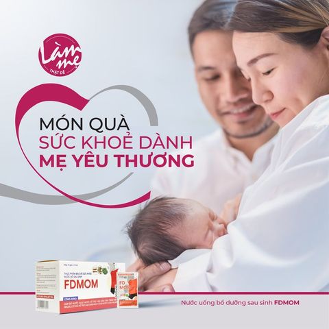 Nước uống bổ dưỡng sau sinh FDMOM, nước bổ sau sinh bồi bổ cơ thể, hoạt huyết, giảm huyết ứ sau sinh hộp 10 gói
