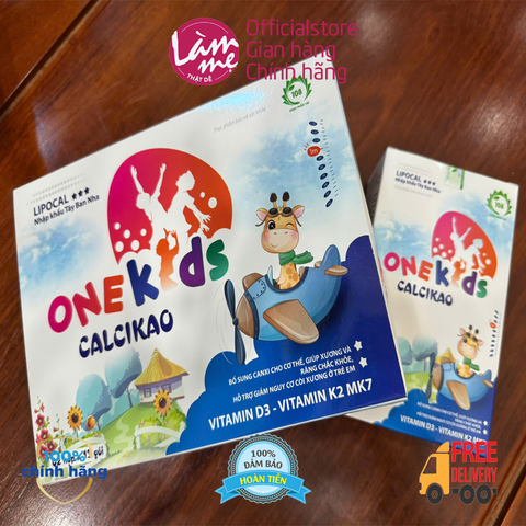 ONE KIDS CALCI NANO D3 MK7, giúp xương chắc khỏe, giảm nguy cơ loãng xương, còi xương, hỗ trợ phạt triển chiều cao trẻ 30 gói