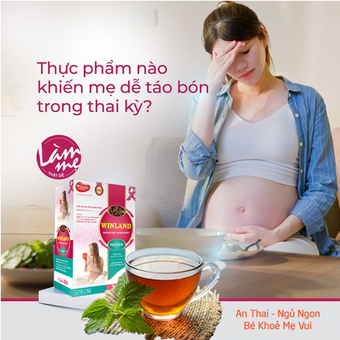 Trà An Thai Winland  sản phẩm dinh dưỡng hỗ trợ an thai, giảm táo bón thai kỳ hộp 14 gói.