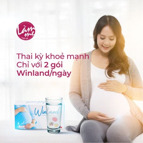 Trà An Thai Winland  sản phẩm dinh dưỡng hỗ trợ an thai, giảm táo bón thai kỳ hộp 14 gói.
