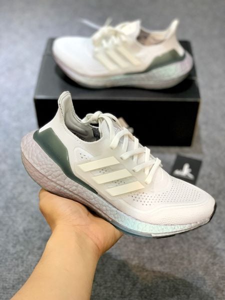  FY0383 Ultraboost 21 Crystal White 