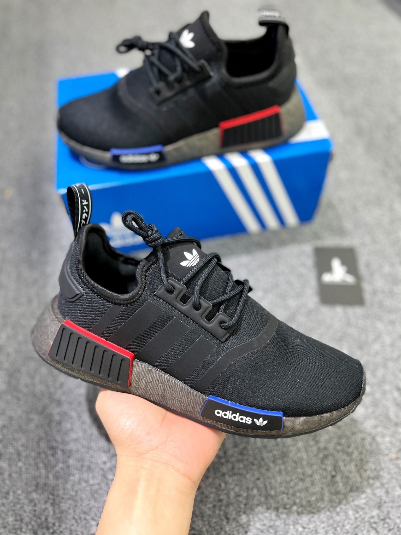  GX6978 NMD R1 Black Grey Multi 