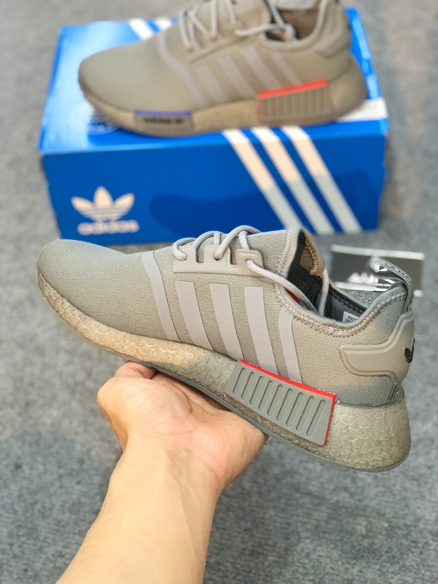  GX9524 NMD R1 Grey Three Grey 