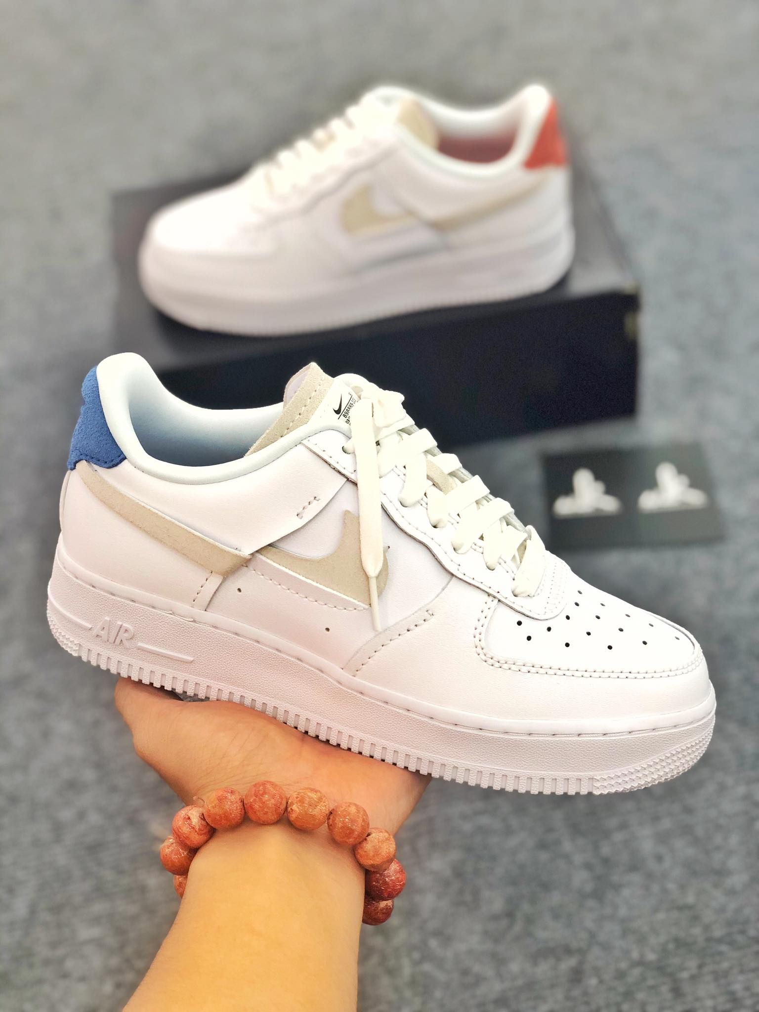 NIKE AIR FORCE 1 LX VANDALISED WHITE