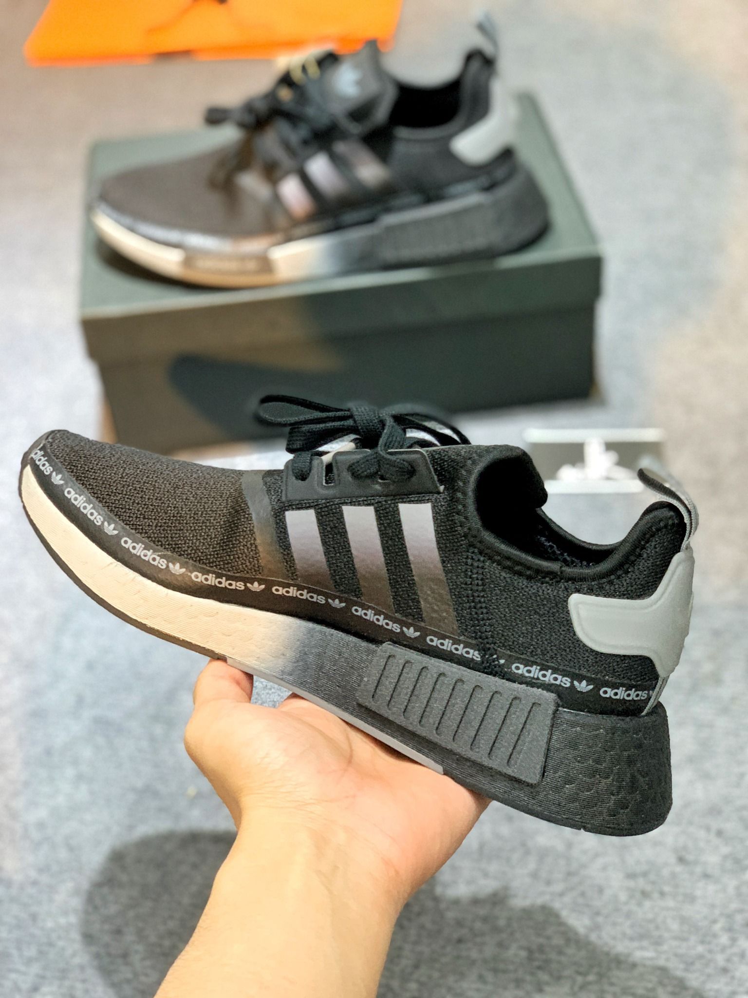 Shop nmd r1 dark grey Flash Sales