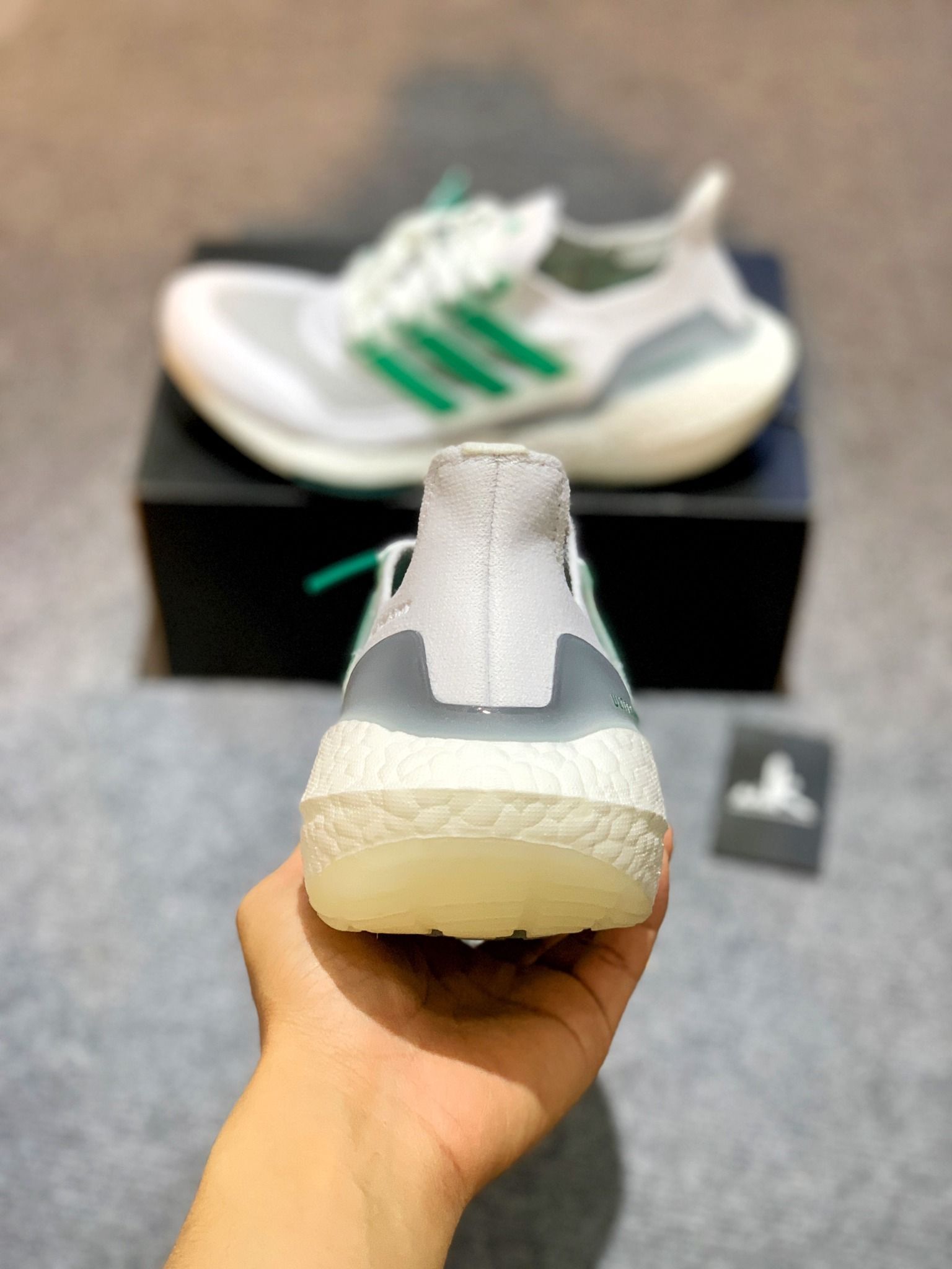  FZ2326 Ultraboost 21 White Sub Green 