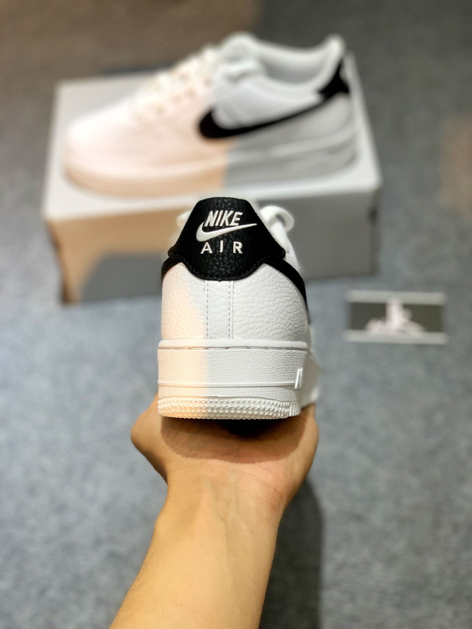  CT3839-100 Nike Air Force 1 GS White Black 