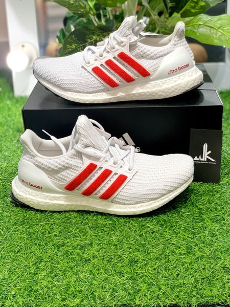  FY9336 Ultraboost 4.0 DNA White Scarlet 