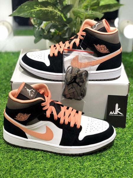  DH0210-100 Jordan 1 Mid Peach Mocha 