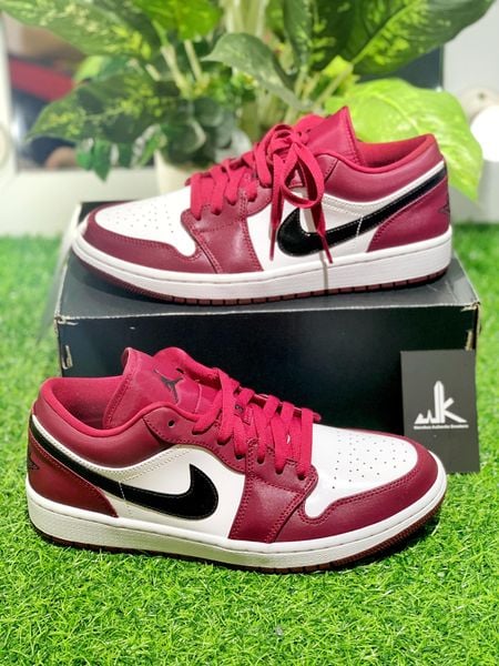  553558-604 Jordan 1 Low Noble Red 