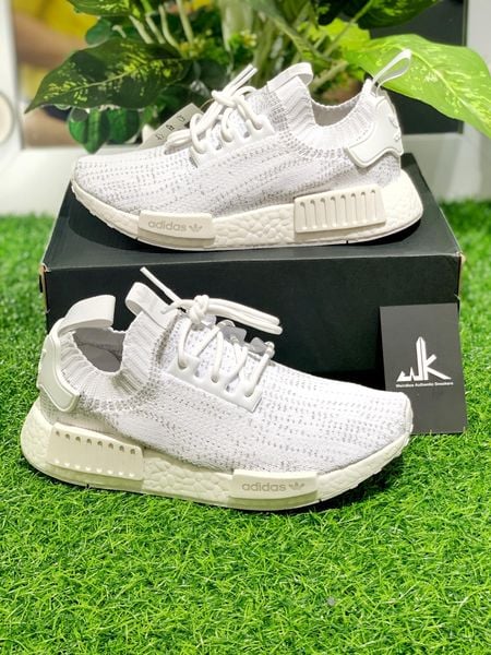  FX6768 NMD R1 Primeknit White Glitch 