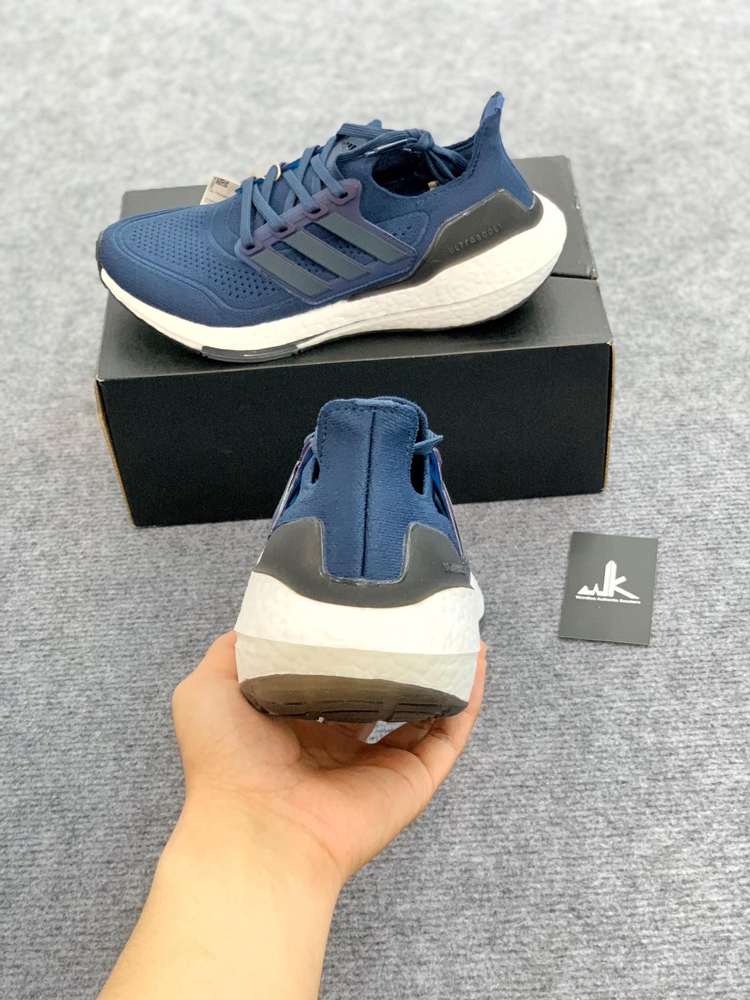  FY0350 Ultraboost 21 Crew Navy 