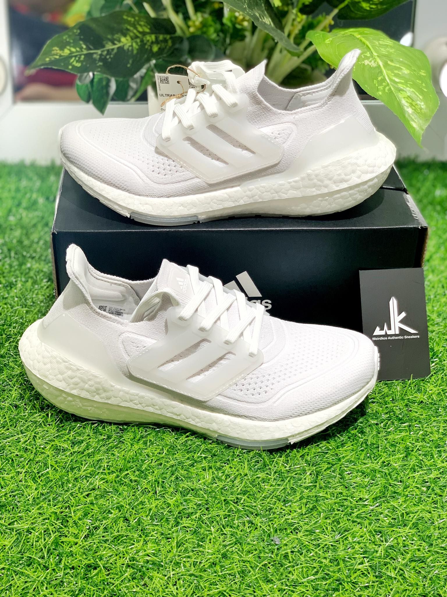  FY0403 Ultraboost 21 All White 