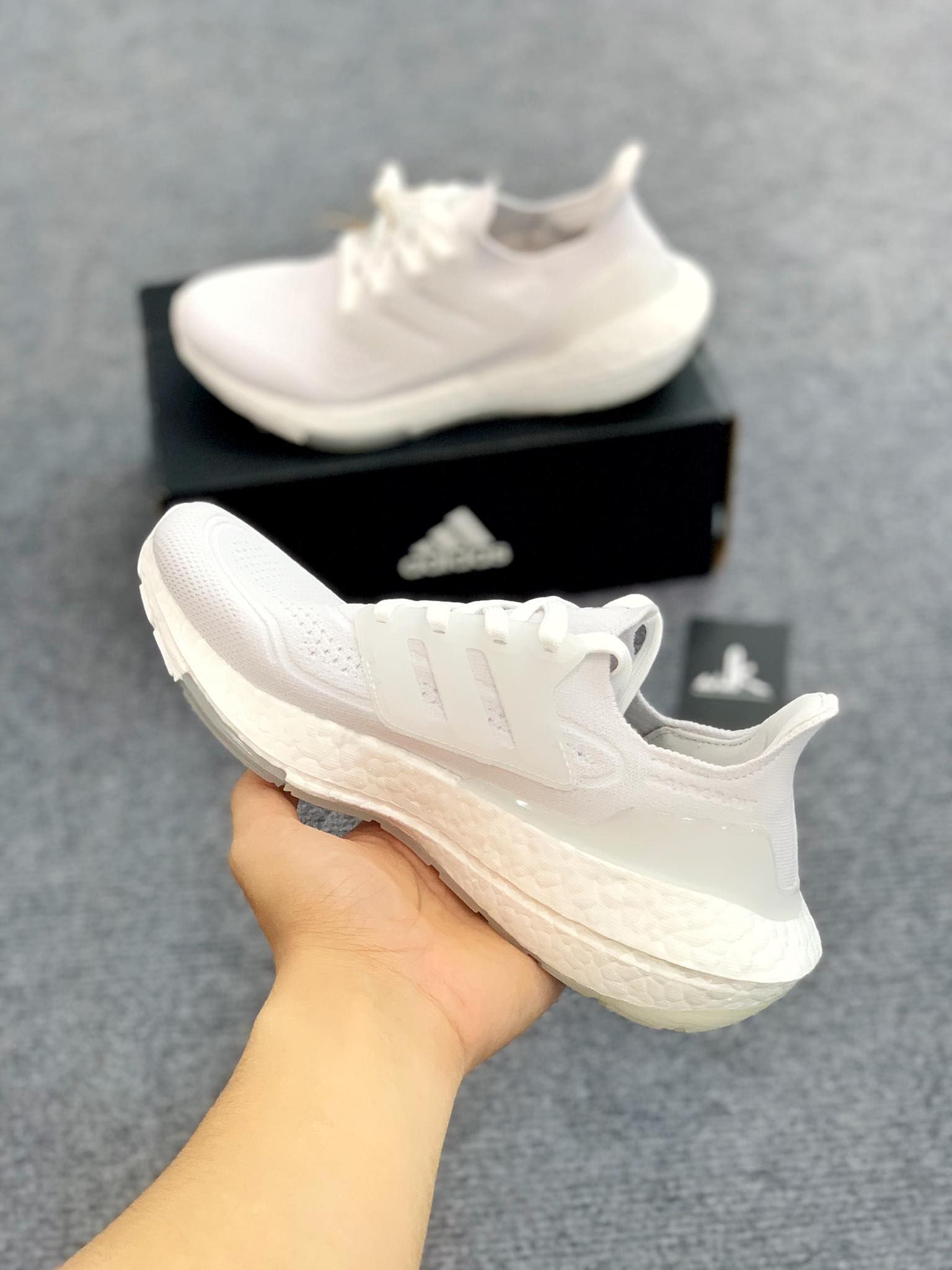  FY0403 Ultraboost 21 All White 