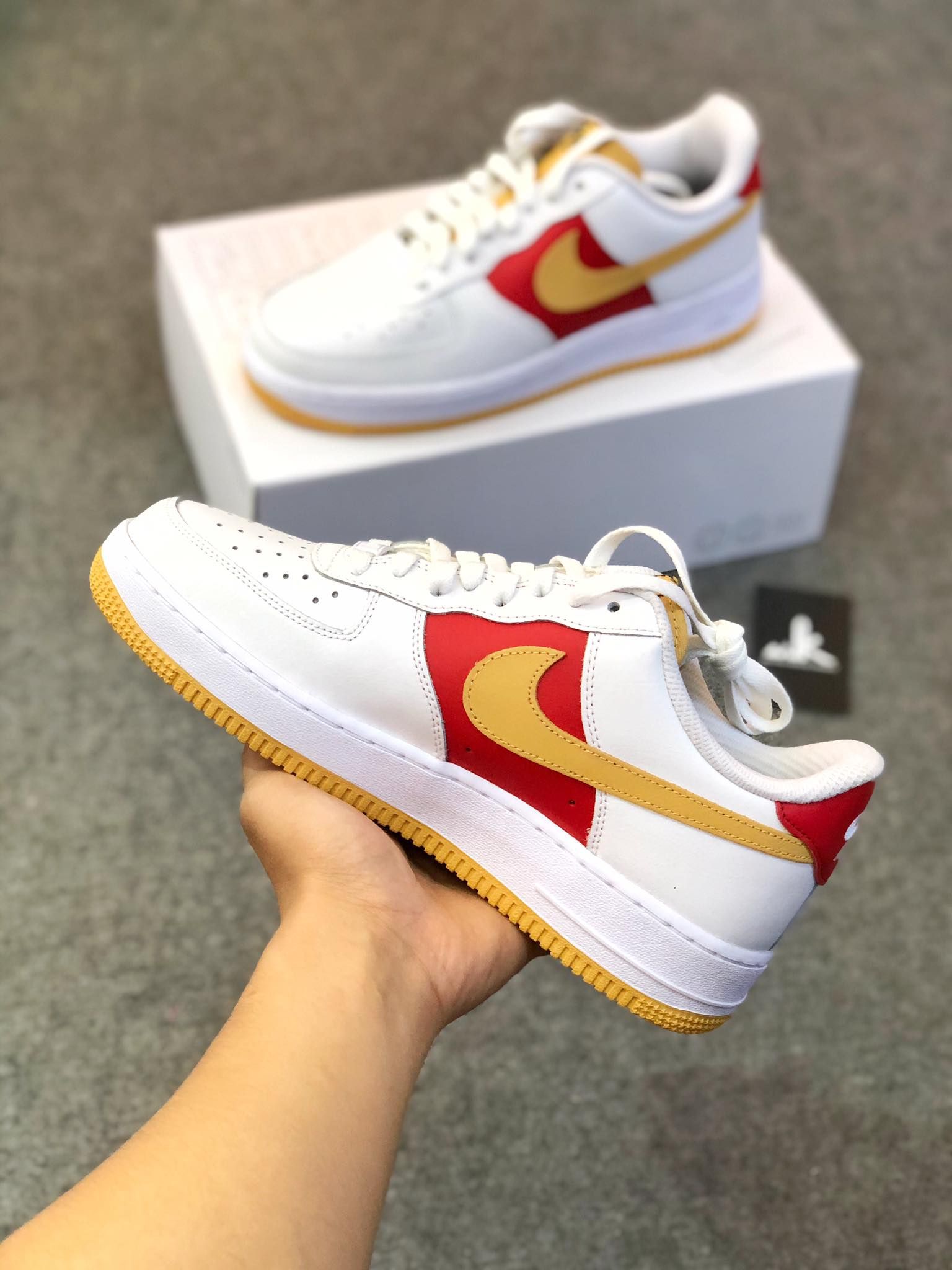  Nike Air Force 1 Red White 