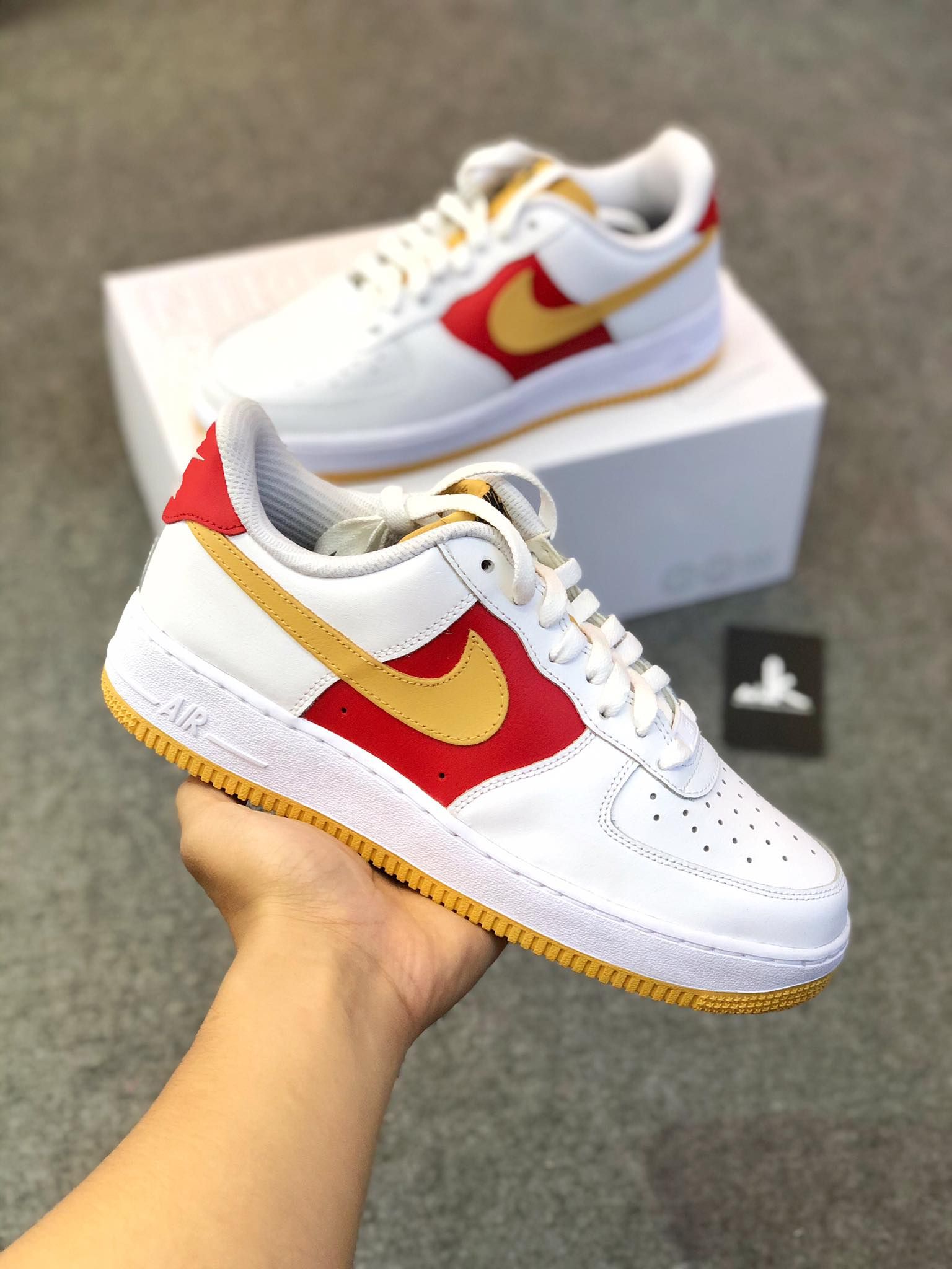  Nike Air Force 1 Red White 